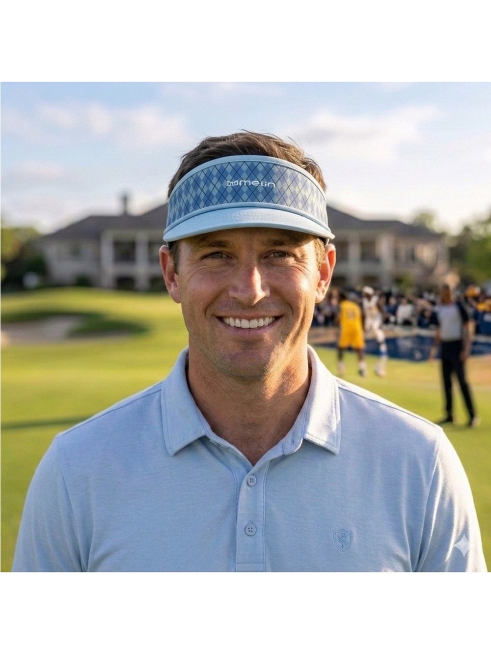 Melin Hydro Visor Men's One Size Argyle Snapback Golf Hat Coast Links NWT